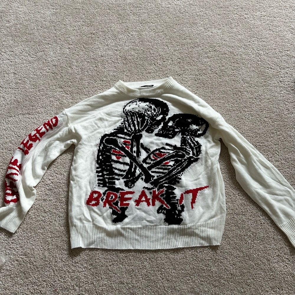 Cream sweater size XL